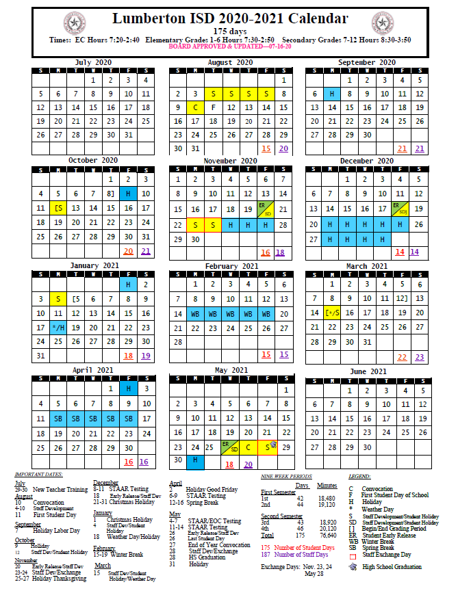 lumberton-isd-updated-district-calendar-and-school-start-and-end-times