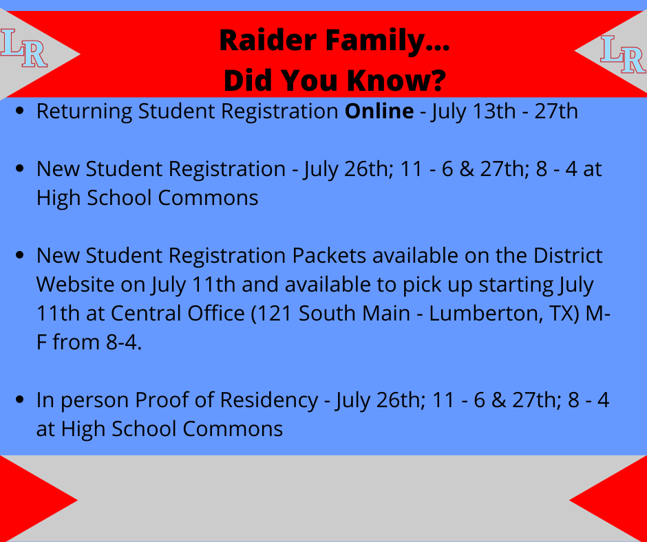 Student Registration Information
